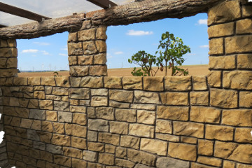 Mauer aus Beton